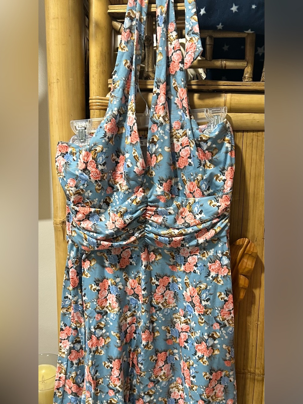 Floral halter sundress
